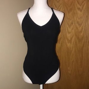 American Eagle Black Tank Top Bodysuit